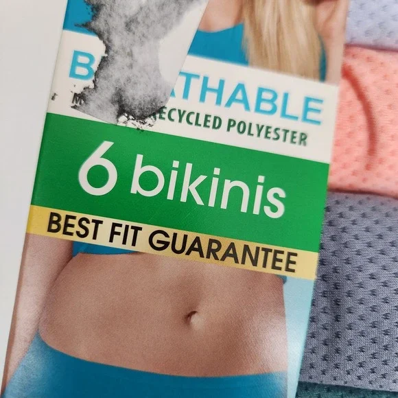 New! FRUIT OF THE LOOM Women's Breathable Seamless Lot of 11 Bikinis SZ 8/XL - Picture 6 of 10